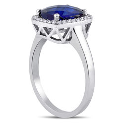 2.06 ct. Pırlanta Safir Yüzük - 2