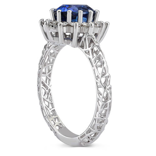 Pırlanta Merkezim - 2.24 ct. Pırlanta Safir Yüzük (1)