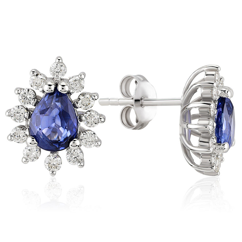 

2.37 Ct. Pırlanta Safir Küpe