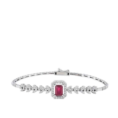 2.72 Karat Pırlanta Yakut Bileklik - Pırlanta Merkezi