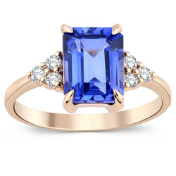 2.85 ct. Pırlanta Safir Yüzük - Thumbnail