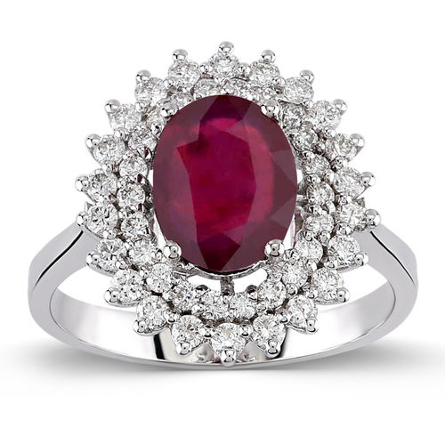 Pırlanta Merkezim - 1.78 ct. Pırlanta Yakut Yüzük (1)