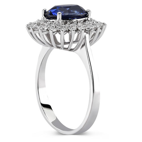 Pırlanta Merkezim - 3.39 ct. Pırlanta Safir Yüzük (1)