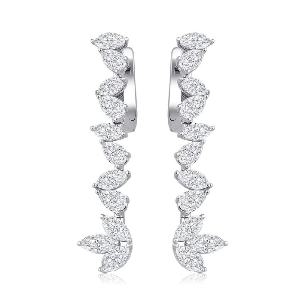 3.75 Karat Pırlanta Trend Küpe