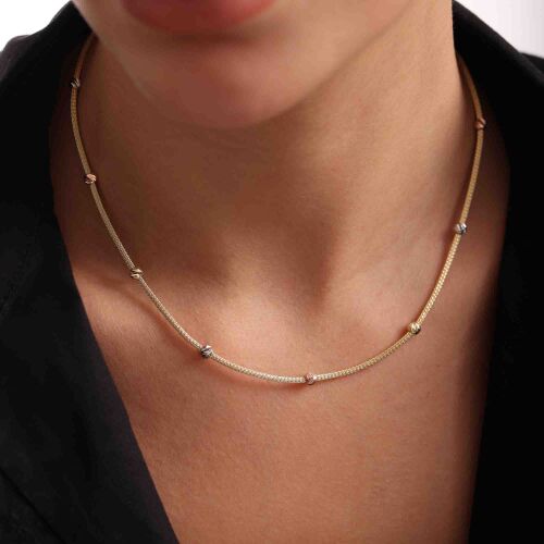 40 Cm Dorikalı Altın Kuş Kafesi Zincir - SembolGold