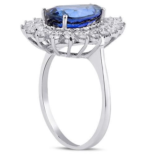 Pırlanta Merkezim - 4.50 ct. Pırlanta Safir Yüzük (1)