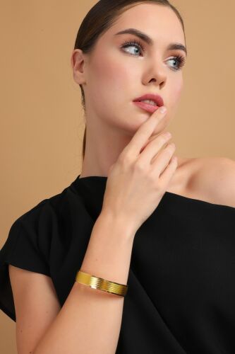 8 Ayar Altın Trabzon Hasır Bilezik 15 mm - SembolGold