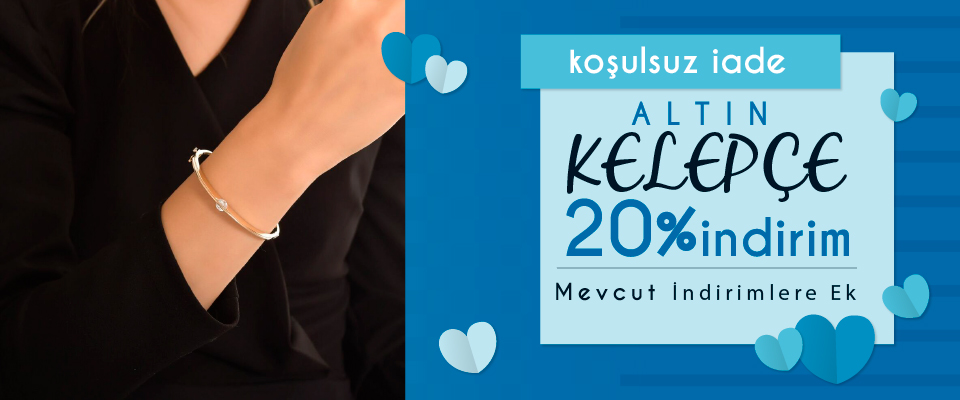 Tüm Altın Kelepçelerde %20 Sepette İndirim