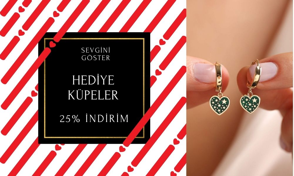 Hediye Küpeler %25 den başlayan indirimlerle