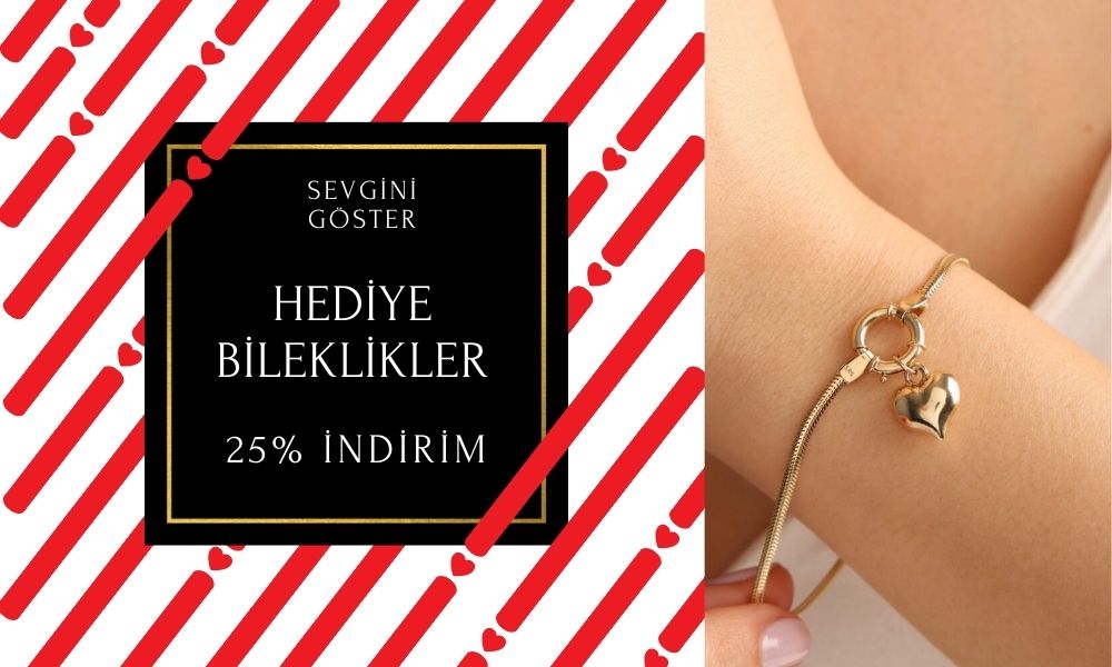 Hediye Bileklikler %25 den başlayan indirimlerle