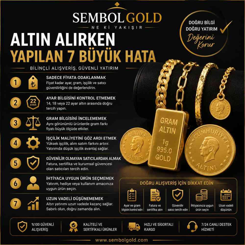 Altın Alırken Yapılan 7 Büyük Hata