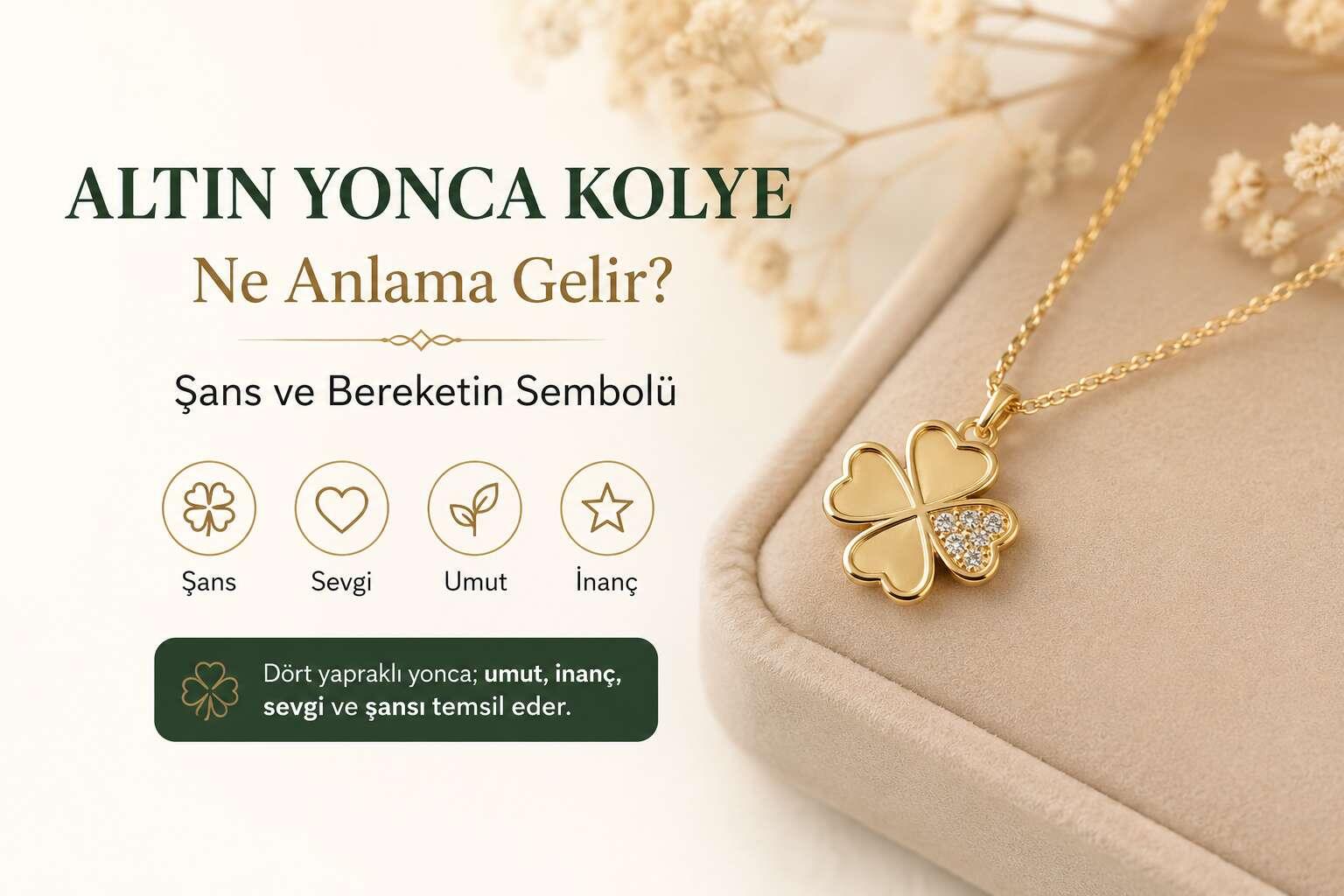 Altın Yonca Kolye Ne Anlama Gelir? Şans ve Bereketin Sembolü