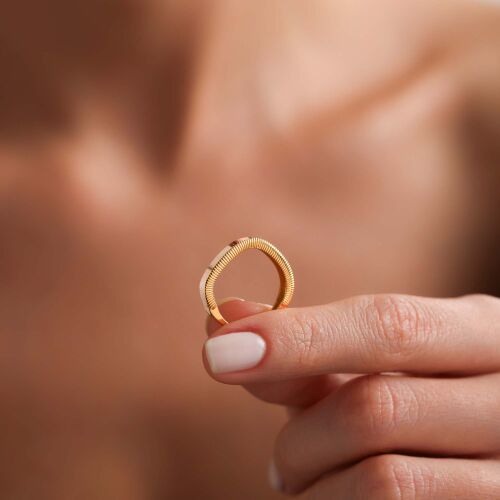 Ajda Yüzük 14 Ayar Zik ZaK - SembolGold