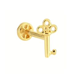 SembolGold - Altın Anahtar Tragus Piercing 14 Ayar (1)