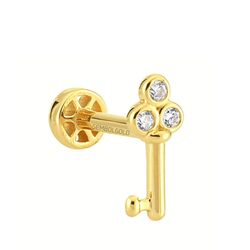 SembolGold - Altın Anahtar Tragus Piercing 14 Ayar (1)