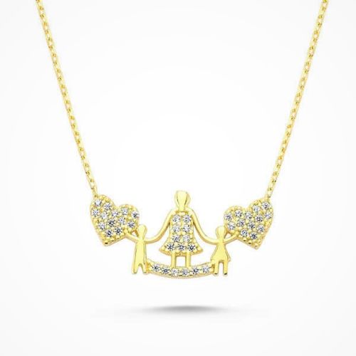 Altın Anne ve Çocuklar Kolye - SembolGold