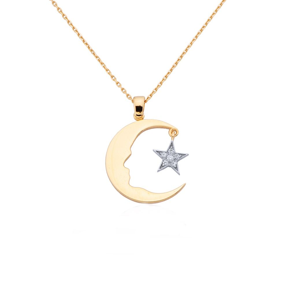 

Altın Atatürk Kolye Ay Yıldızlı (rose & Beyaz)
