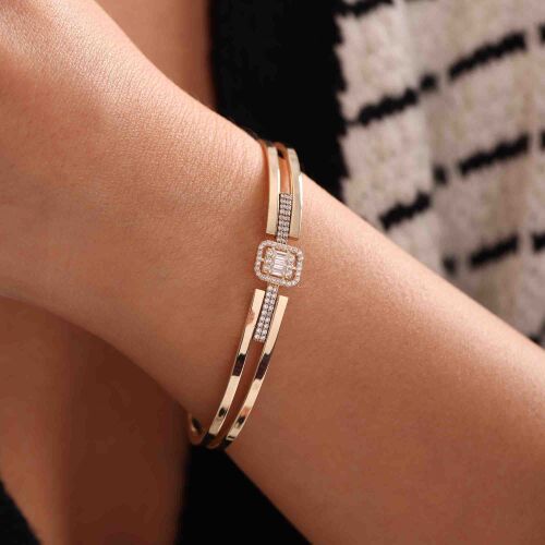 Altın Baget Kelepçe Fragmentary - SembolGold