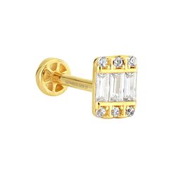 SembolGold - Altın Baget Tragus Piercing 14 Ayar (1)