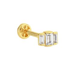 SembolGold - Altın Baget Tragus Piercing 14 Ayar Tria (1)