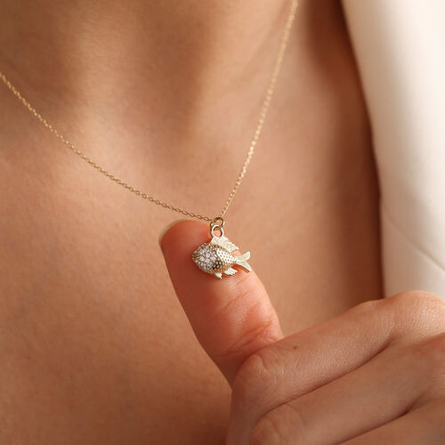 Altın Balık Kolye 14 Ayar - SembolGold