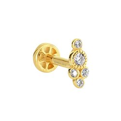 SembolGold - Altın Beştaş Tragus Piercing 14 Ayar (1)