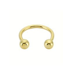 SembolGold - Altın Yarım Halka Kulak Piercing 14 Ayar Sade Top (1)