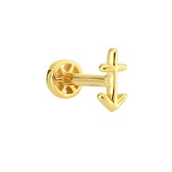 SembolGold - Altın Çapa Tragus Piercing 14 Ayar (1)