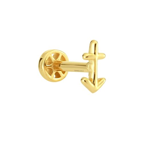 SembolGold - Altın Çapa Tragus Piercing 14 Ayar (1)