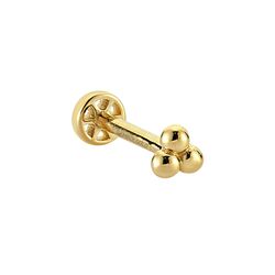 SembolGold - Altın Cemre Tragus Piercing 14 Ayar Taşsız (1)