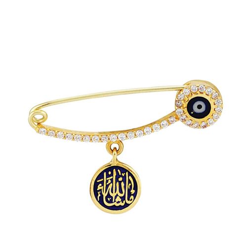 Altın Çengel İgne Mineli Maşallah - SembolGold