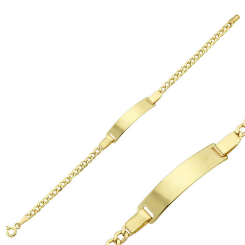 Altın Çocuk Bileklik 14 Ayar Lazerle İsim Yazılır - SembolGold