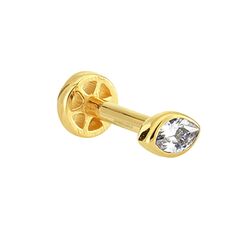 SembolGold - Altın Göz Tektaş Tragus Piercing 14 Ayar (1)