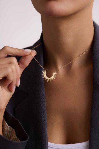 Altın Güneş Kolye - SembolGold