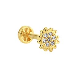 SembolGold - Altın Güneş Tragus Piercing 14 Ayar (1)