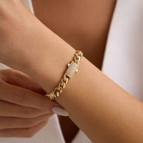 Altın Gurmet Bileklik İtaly Kilit 19 cm En 7 mm - SembolGold