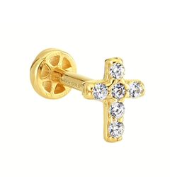 SembolGold - Altın Hac Tragus Piercing 14 Ayar (1)