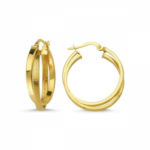 Altın Halka Küpe 14 Ayar İtaly - SembolGold