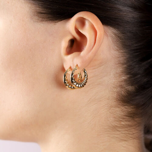 SembolGold - Altın Halka Küpe 1.9 cm 14 Ayar (1)
