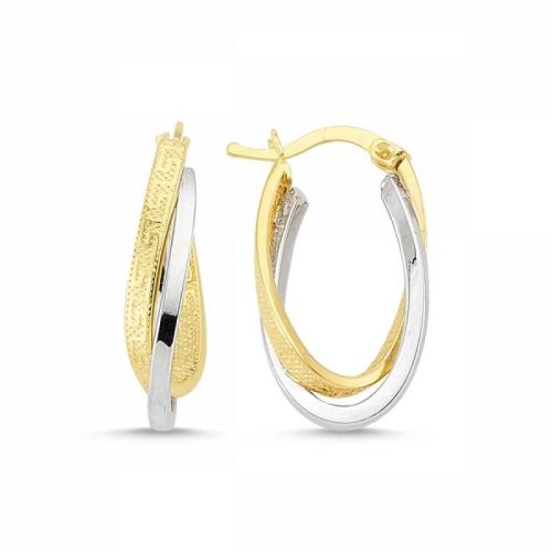 Altın Halka Küpe Damla - SembolGold