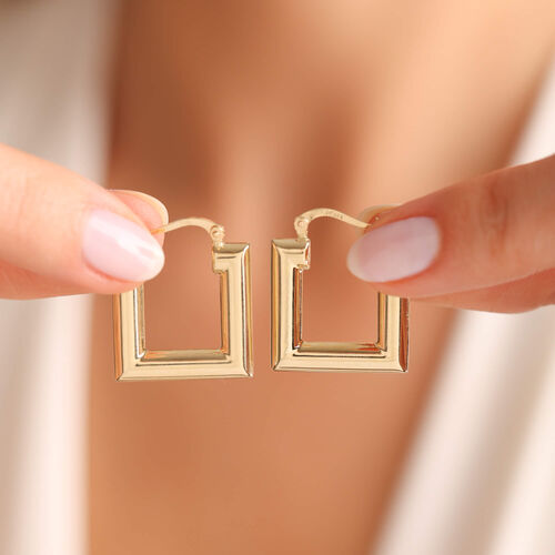 Altın Halka Küpe İtaly Square - SembolGold