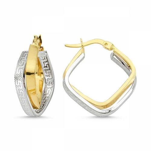 Altın Halka Küpe İtaly Üçgen Model - SembolGold