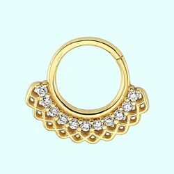 Altın Halka Piercing 14 Ayar - Thumbnail