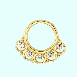 Altın Halka Piercing 14 Ayar - Thumbnail