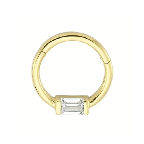 SembolGold - Altın Halka Piercing Baget Tektaş 14 Ayar (1)