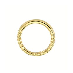 SembolGold - Altın Halka Piercing Burgu 14 Ayar (1)