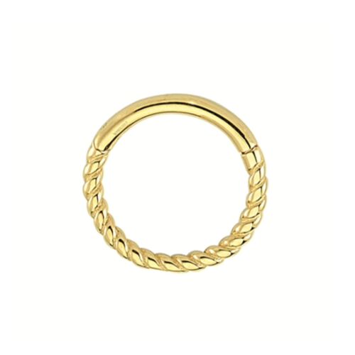 SembolGold - Altın Halka Piercing Burgu 14 Ayar (1)