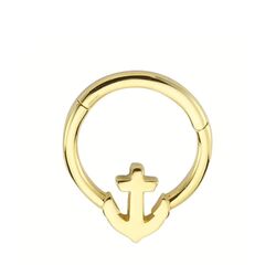 SembolGold - Altın Halka Piercing Çapa 14 Ayar (1)