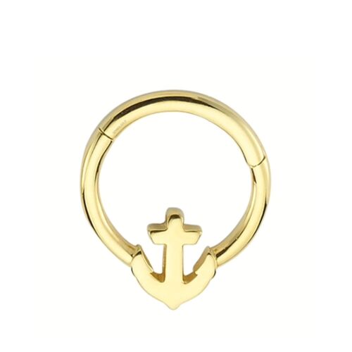 SembolGold - Altın Halka Piercing Çapa 14 Ayar (1)