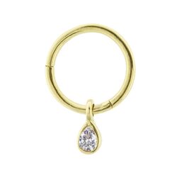 SembolGold - Altın Halka Piercing Damla 14 Ayar (1)